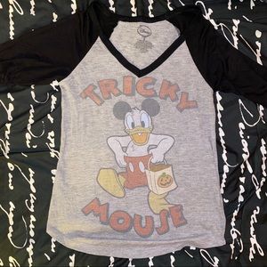Disney Donald Duck Halloween Baseball tee